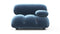 Bellini Module - Mario Bellini Module, Right Arm, Aegean Blue Velvet