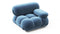 Bellini Module - Mario Bellini Module, Right Arm, Aegean Blue Velvet