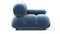 Bellini Module - Mario Bellini Module, Right Arm, Aegean Blue Velvet