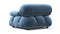 Bellini Module - Mario Bellini Module, Right Arm, Aegean Blue Velvet