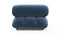 Bellini Module - Mario Bellini Module, Right Arm, Aegean Blue Velvet