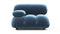 Bellini Module - Mario Bellini Module, Left Arm, Aegean Blue Velvet