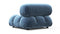 Bellini Module - Mario Bellini Module, Left Arm, Aegean Blue Velvet