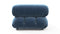 Bellini Module - Mario Bellini Module, Left Arm, Aegean Blue Velvet