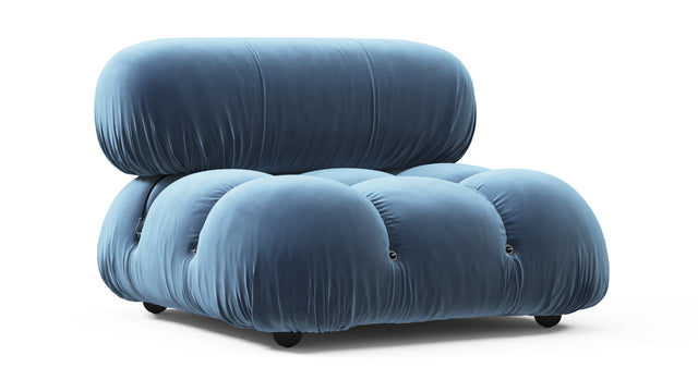 Bellini Module - Mario Bellini Module, Armless, Aegean Blue Velvet