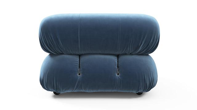 Bellini Module - Mario Bellini Module, Armless, Aegean Blue Velvet
