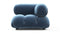 Bellini Module - Mario Bellini Module, Right Corner, Aegean Blue Velvet