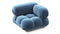 Bellini Module - Mario Bellini Module, Right Corner, Aegean Blue Velvet