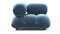 Bellini Module - Mario Bellini Module, Right Corner, Aegean Blue Velvet