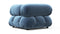 Bellini Module - Mario Bellini Module, Right Corner, Aegean Blue Velvet