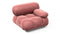 Bellini Module - Mario Bellini Module, Right Arm, Blush Pink Velvet