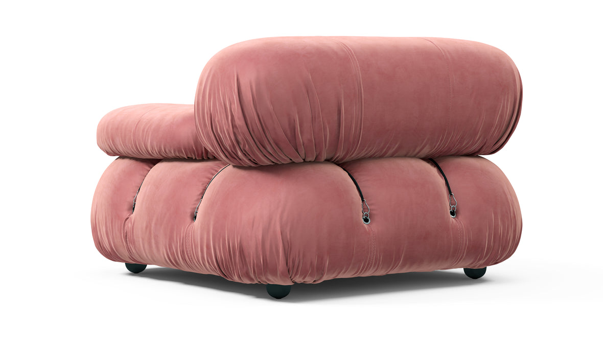 Bellini Module - Mario Bellini Module, Right Arm, Blush Pink Velvet