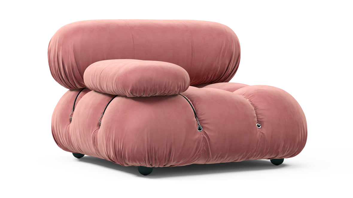 Bellini Module - Mario Bellini Module, Left Arm, Blush Pink Velvet