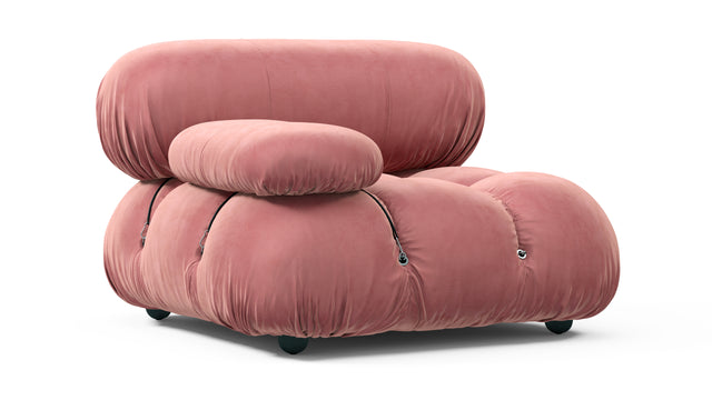 Bellini Module - Mario Bellini Module, Left Arm, Blush Pink Velvet