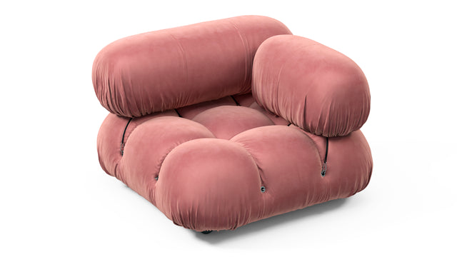 Bellini Module - Mario Bellini Module, Right Corner, Blush Pink Velvet
