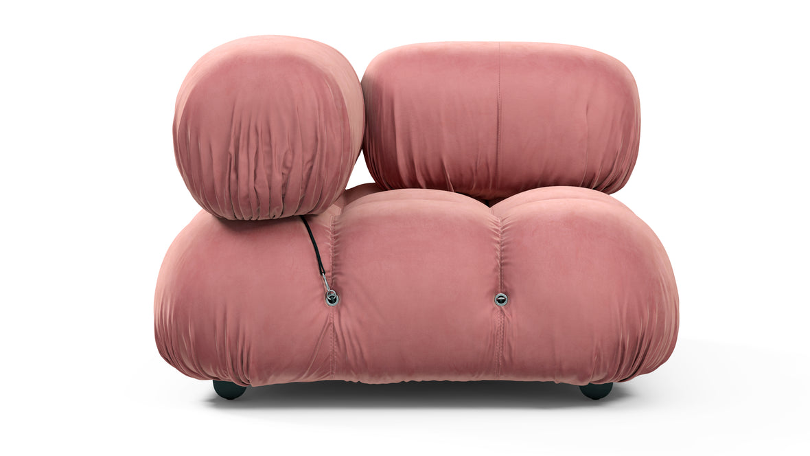 Bellini Module - Mario Bellini Module, Right Corner, Blush Pink Velvet