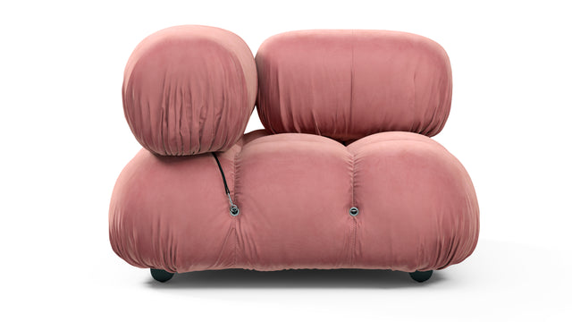 Bellini Module - Mario Bellini Module, Right Corner, Blush Pink Velvet