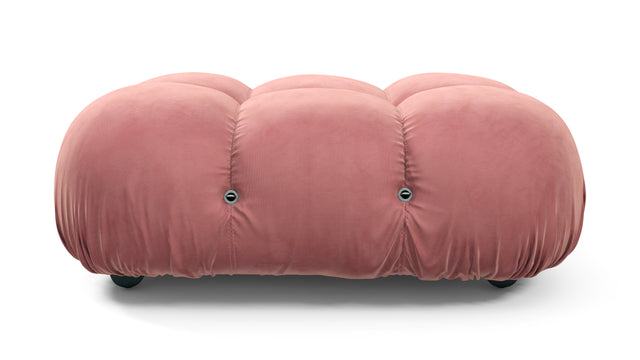 Bellini Ottoman - Mario Bellini Ottoman, Blush Pink Velvet