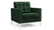 Florence - Florence Lounge Chair, Emerald Green Velvet