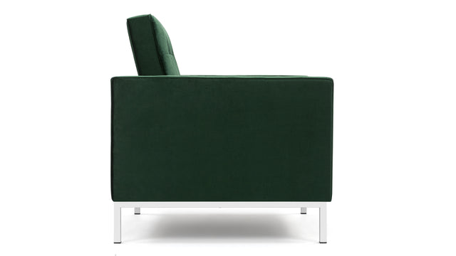 Florence - Florence Lounge Chair, Emerald Green Velvet