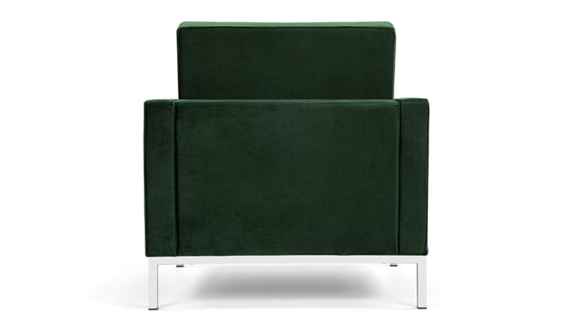 Florence - Florence Lounge Chair, Emerald Green Velvet