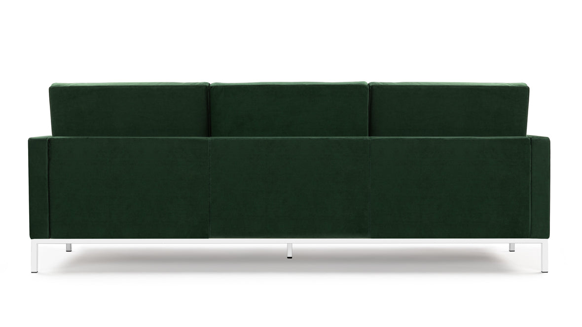 Florence - Florence Three Seater Sofa, Emerald Green Velvet
