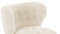 Petra - Petra Chair, White Long Hair Sherpa
