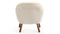 Clam - Clam Chair, White Long Hair Sherpa