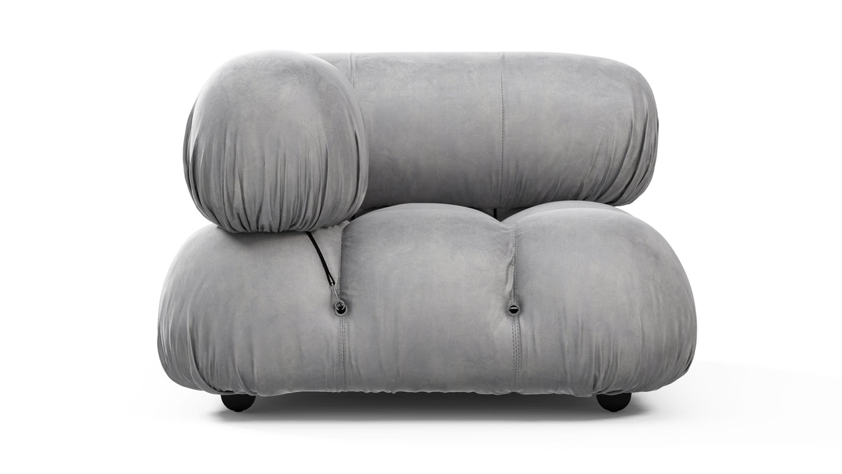 Bellini Module - Mario Bellini Module, Left Corner, Light Gray Velvet