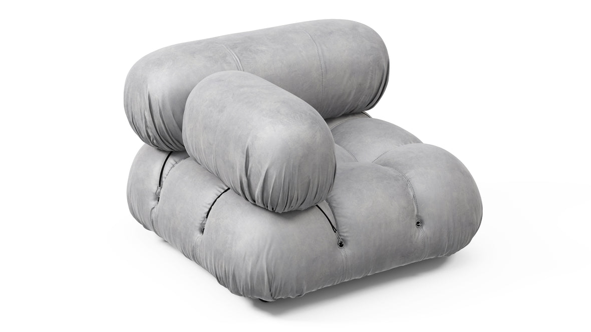 Bellini Module - Mario Bellini Module, Left Corner, Light Gray Velvet
