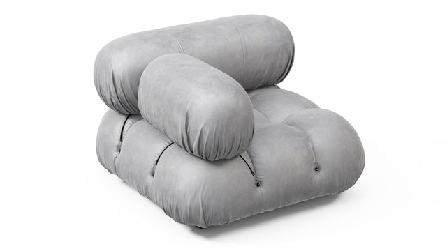 Bellini Module - Mario Bellini Module, Left Corner, Light Gray Velvet