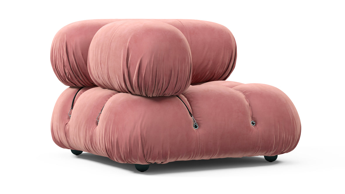 Bellini Module - Mario Bellini Module, Left Corner, Blush Pink Velvet