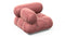 Bellini Module - Mario Bellini Module, Left Corner, Blush Pink Velvet