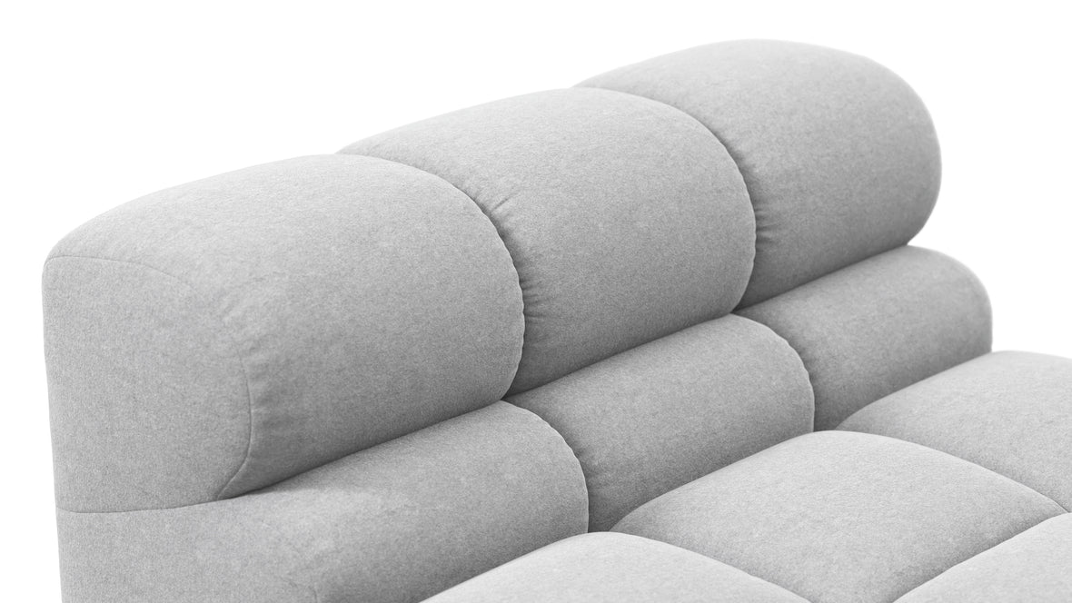 Tufty - Tufty Module, Armless, Light Gray Wool