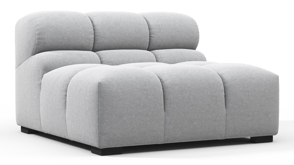 Tufty - Tufty Module, Armless, Light Gray Wool
