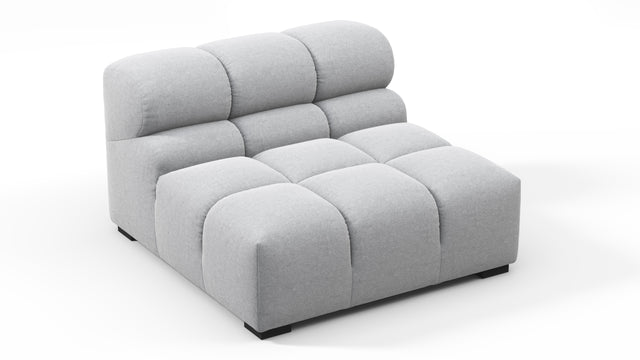 Tufty - Tufty Module, Armless, Light Gray Wool