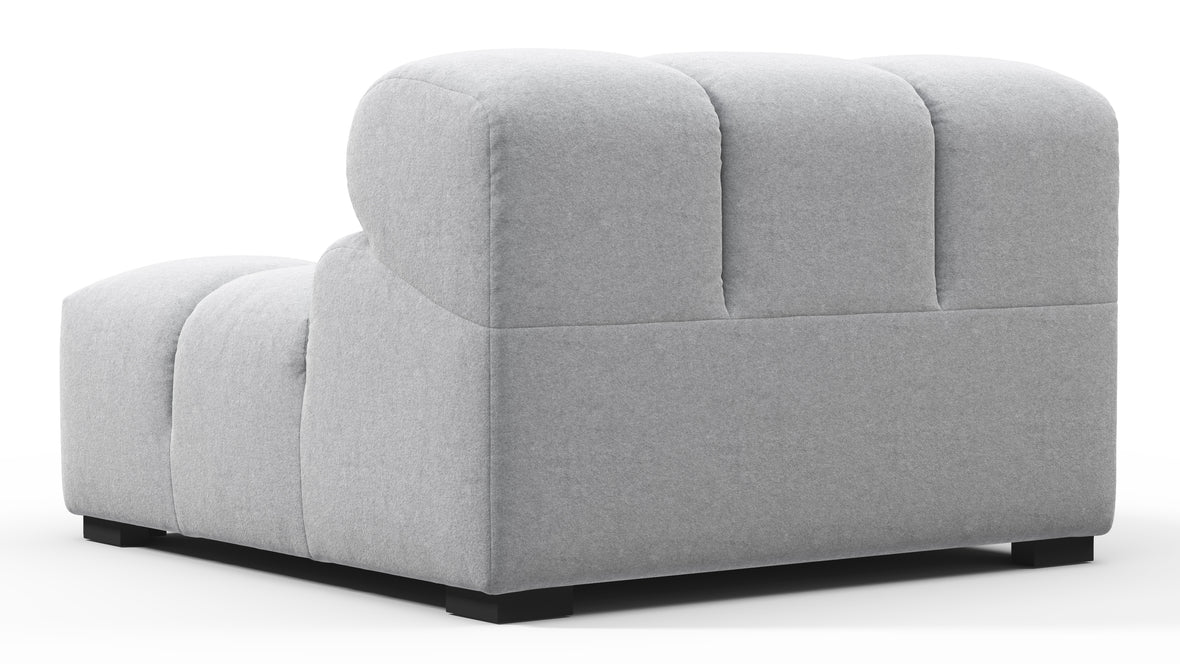 Tufty - Tufty Module, Armless, Light Gray Wool