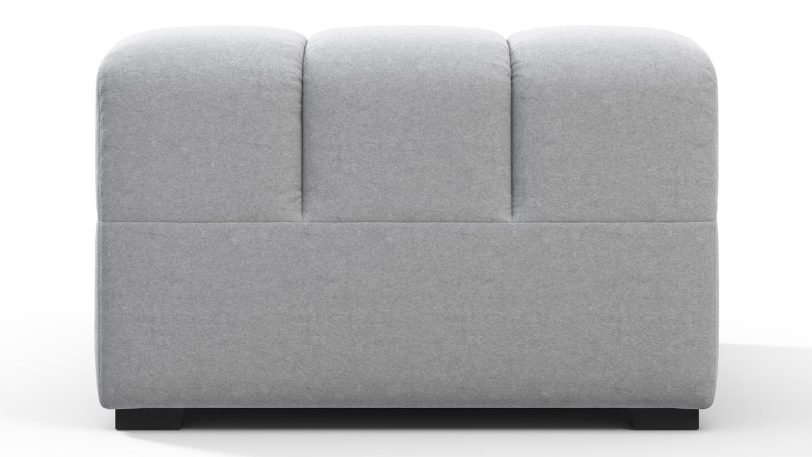 Tufty - Tufty Module, Armless, Light Gray Wool