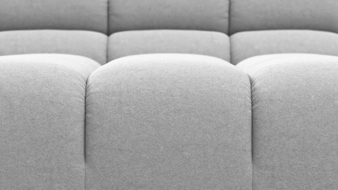Tufty - Tufty Module, Extra Large Right Corner, Light Gray Wool