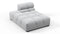Tufty - Tufty Module, Left Chaise, Armless, Light Gray Wool