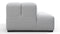Tufty - Tufty Module, Left Chaise, Armless, Light Gray Wool