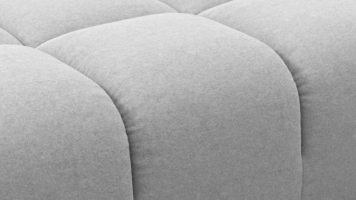 Tufty - Tufty Module, Right Chaise, Armless, Light Gray Wool