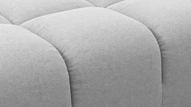 Tufty - Tufty Module, Right Chaise, Armless, Light Gray Wool
