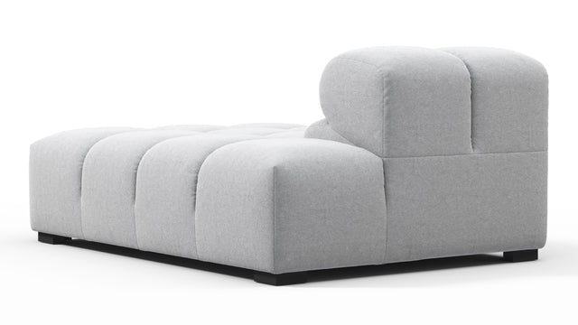 Tufty - Tufty Module, Right Chaise, Armless, Light Gray Wool