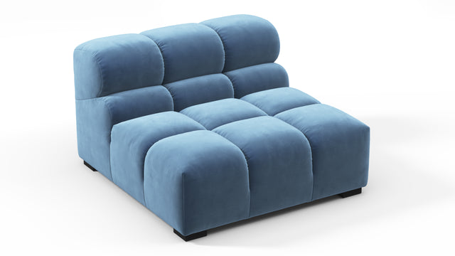 Tufty - Tufty Module, Armless, Aegean Blue Velvet