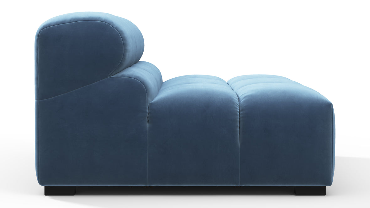 Tufty - Tufty Module, Armless, Aegean Blue Velvet