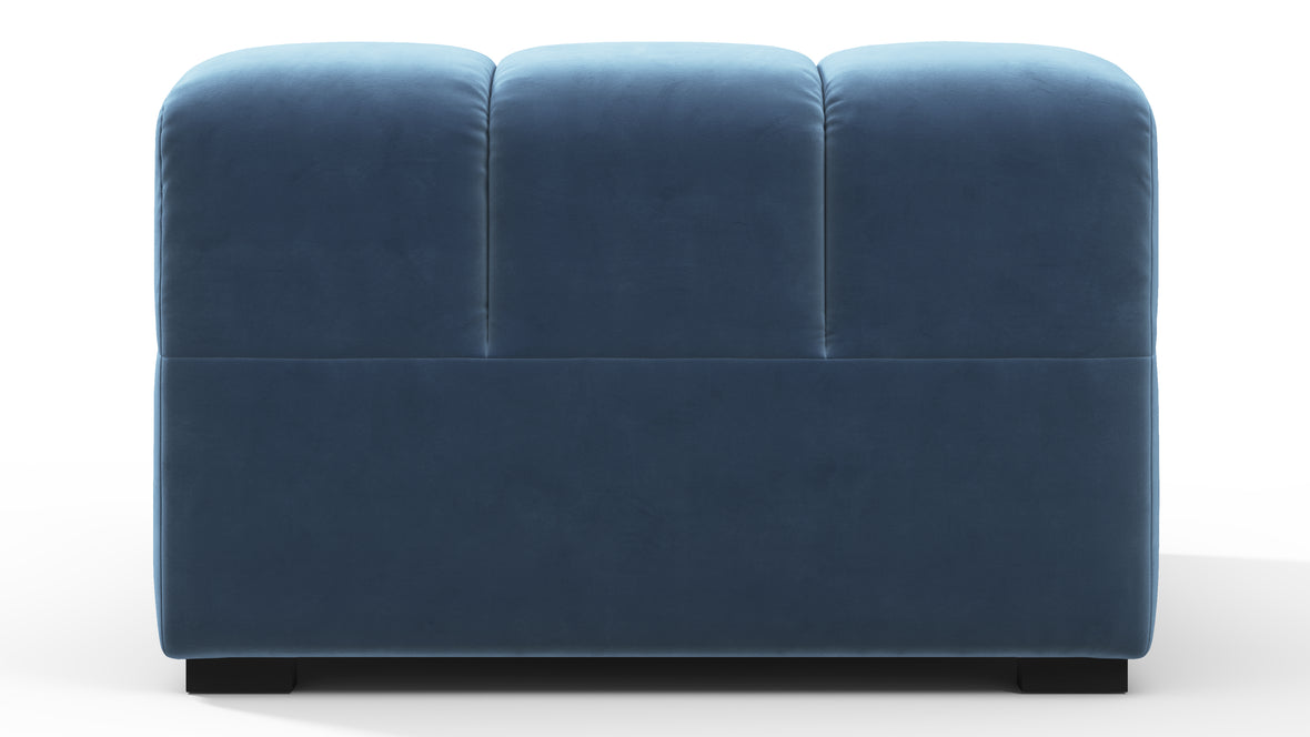 Tufty - Tufty Module, Armless, Aegean Blue Velvet