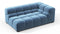 Tufty - Tufty Module, Extra Large Right Corner, Aegean Blue Velvet