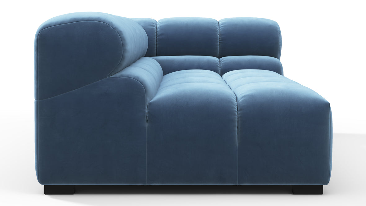 Tufty - Tufty Module, Extra Large Right Corner, Aegean Blue Velvet