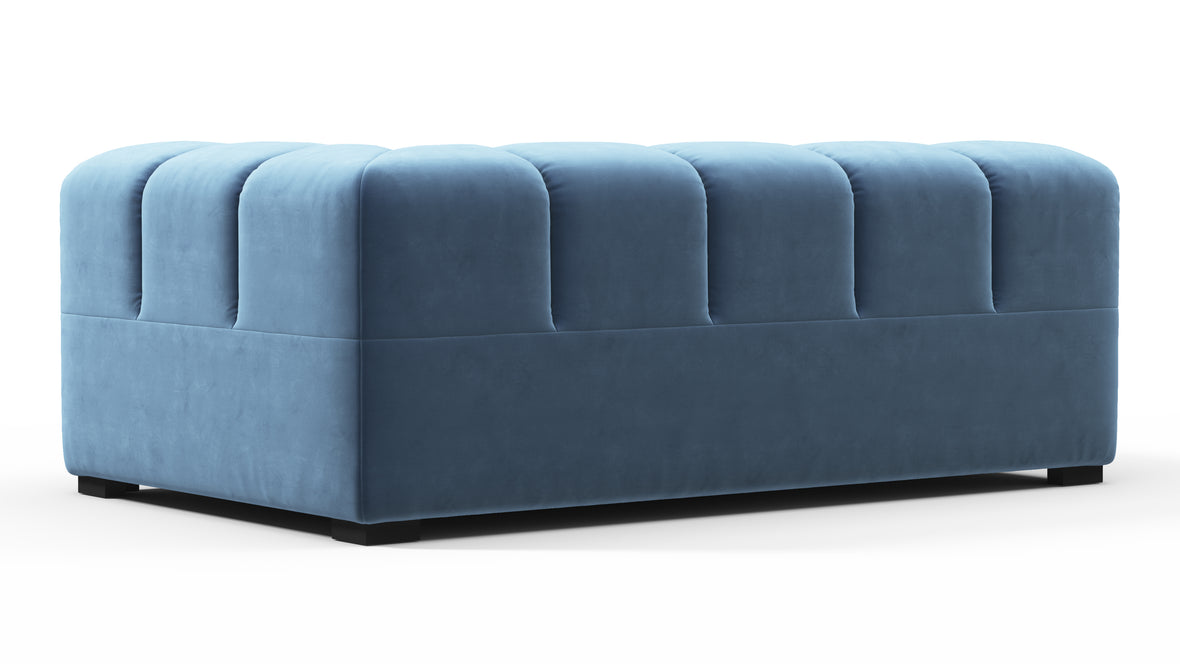 Tufty - Tufty Module, Extra Large Right Corner, Aegean Blue Velvet
